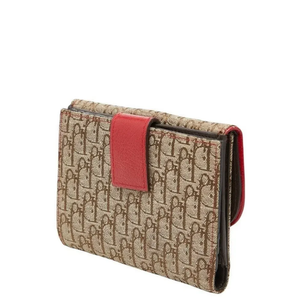 Dior Trotter Leather Saddle Bifold Wallet Multicolor